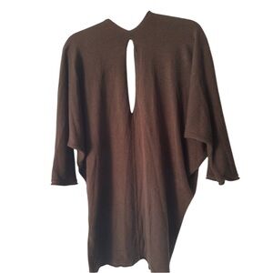 Glam souls brown sweater with bat arms